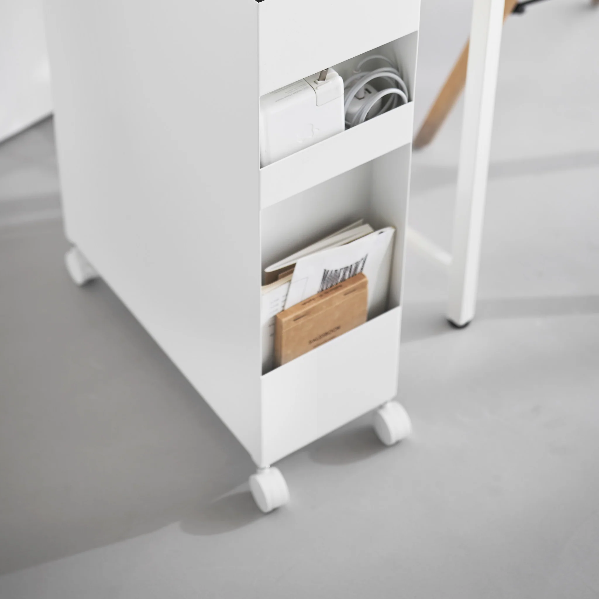 3-Tiered Storage Basket Stand with Casters - Image 11
