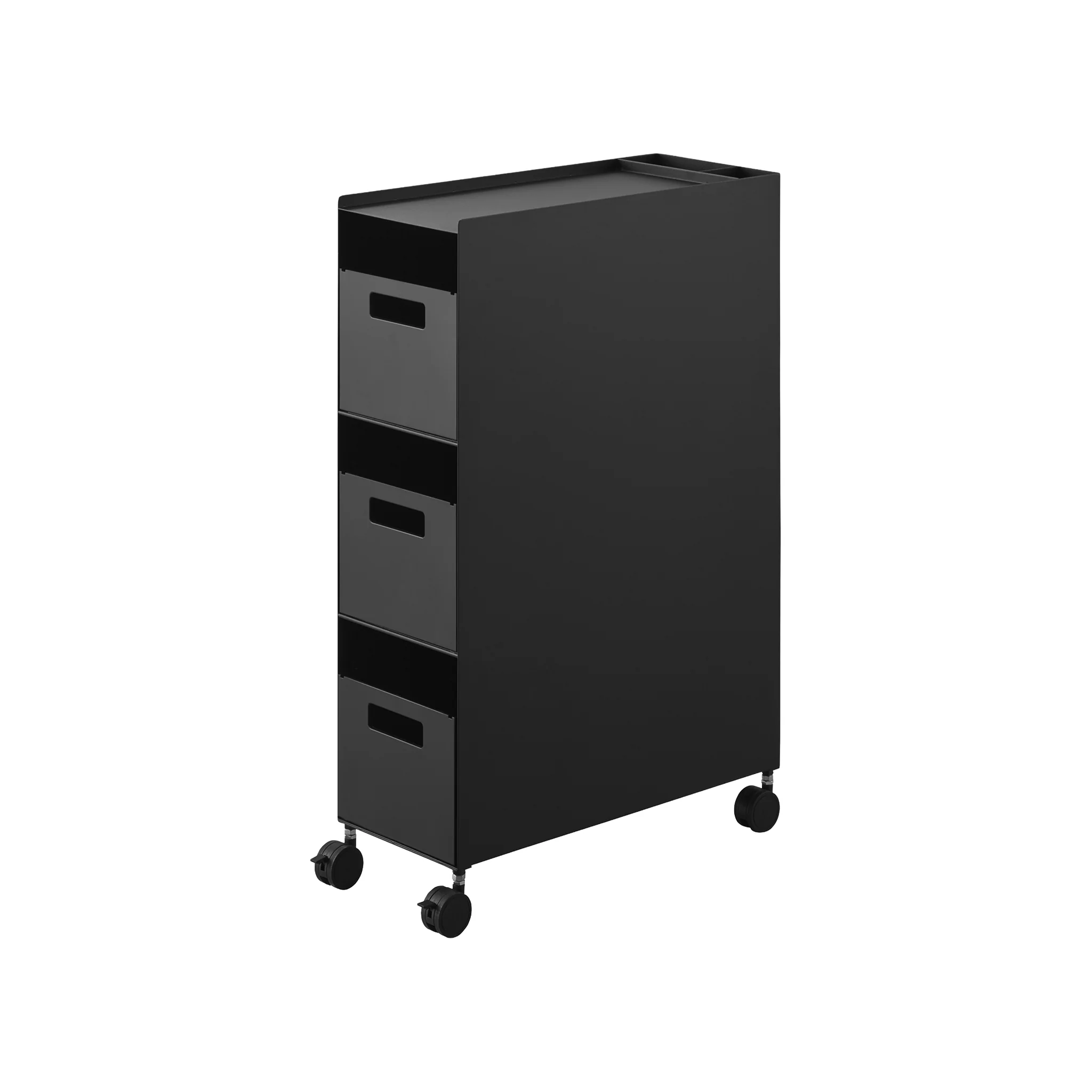 3-Tiered Storage Basket Stand with Casters - Image 14