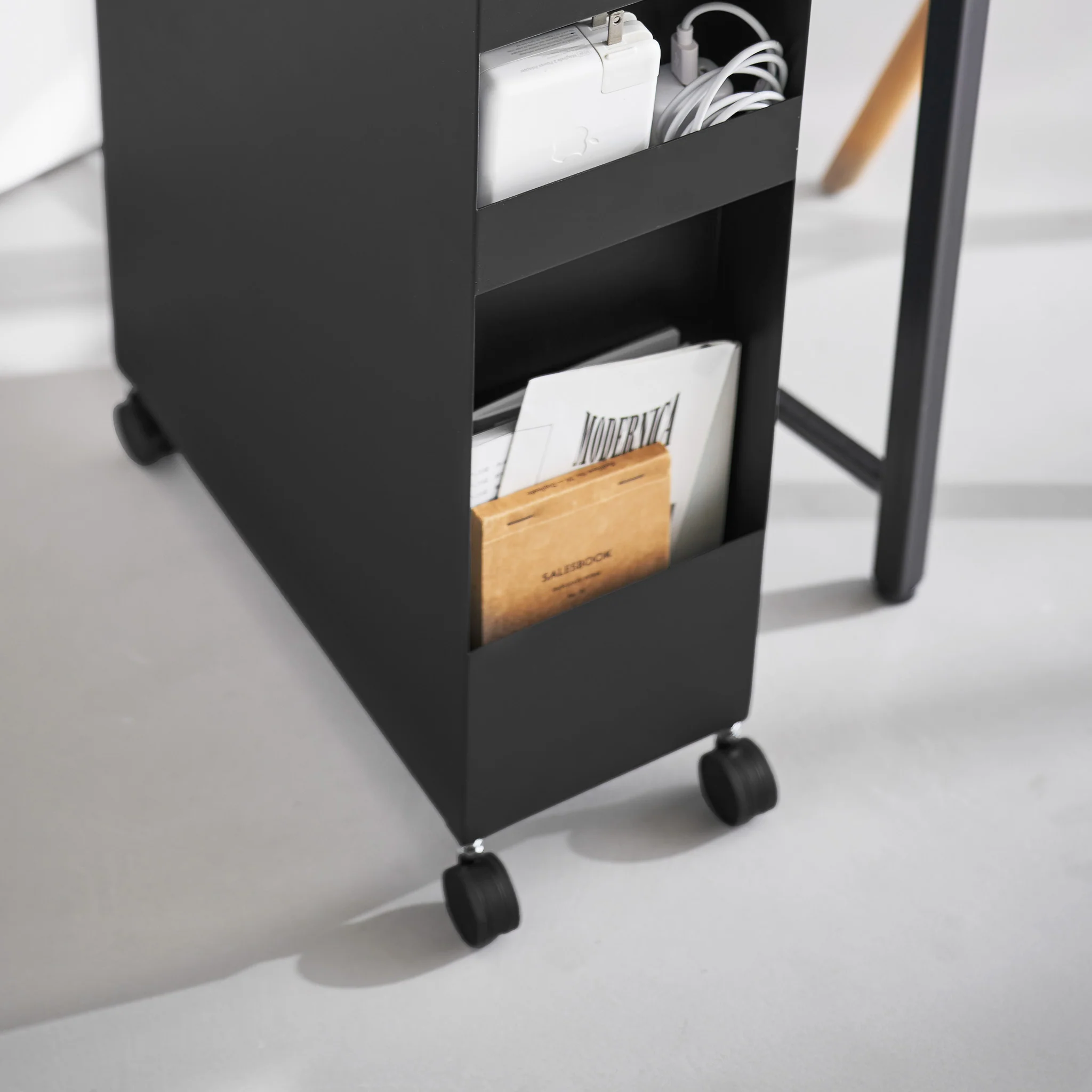3-Tiered Storage Basket Stand with Casters - Image 24