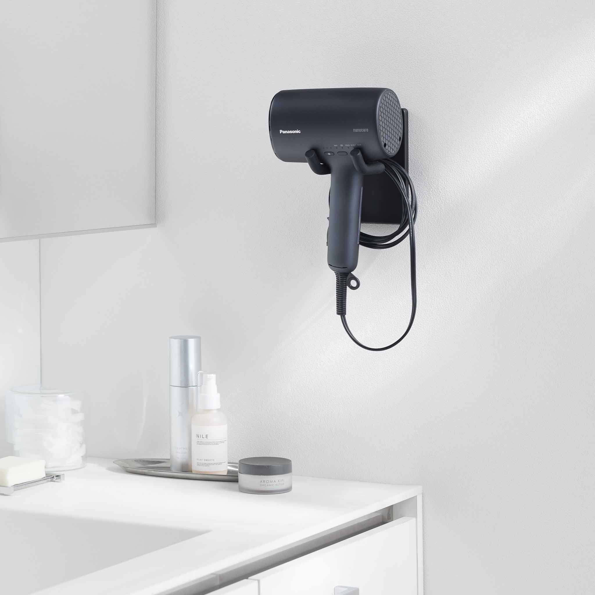 Adjustable Wall-Mounted Hair Dryer Holder - Image 12