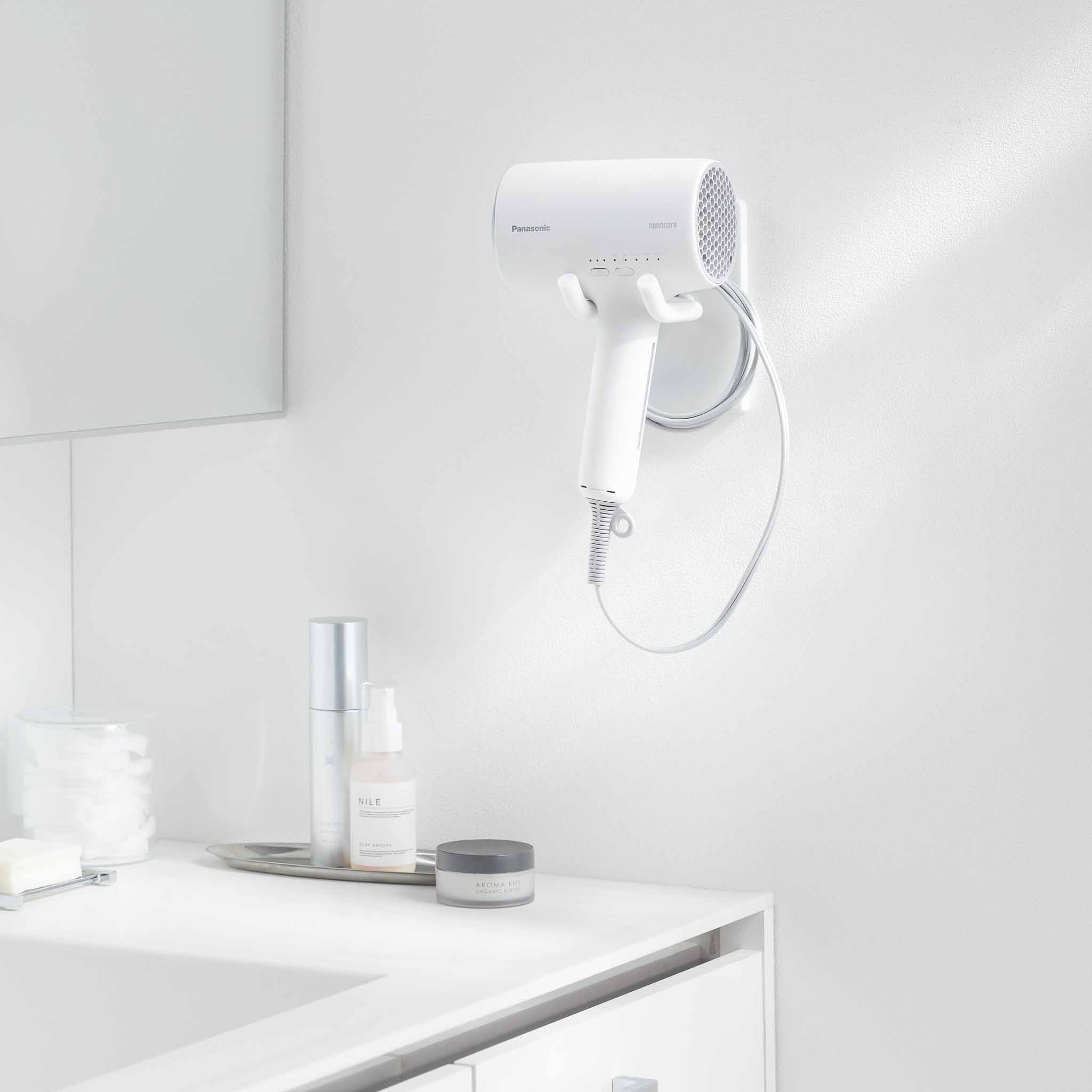 Adjustable Wall-Mounted Hair Dryer Holder - Image 2