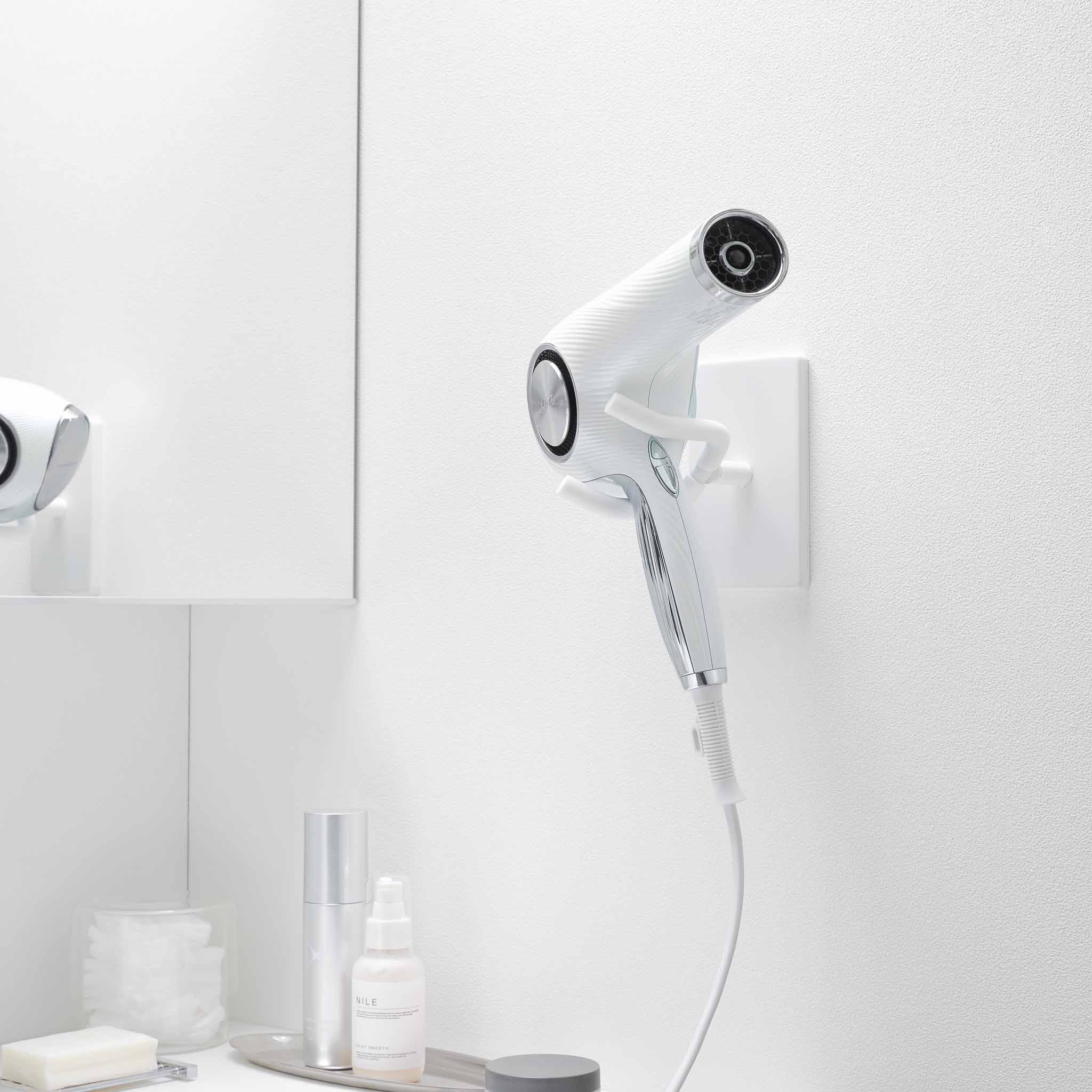 Adjustable Wall-Mounted Hair Dryer Holder - Image 4