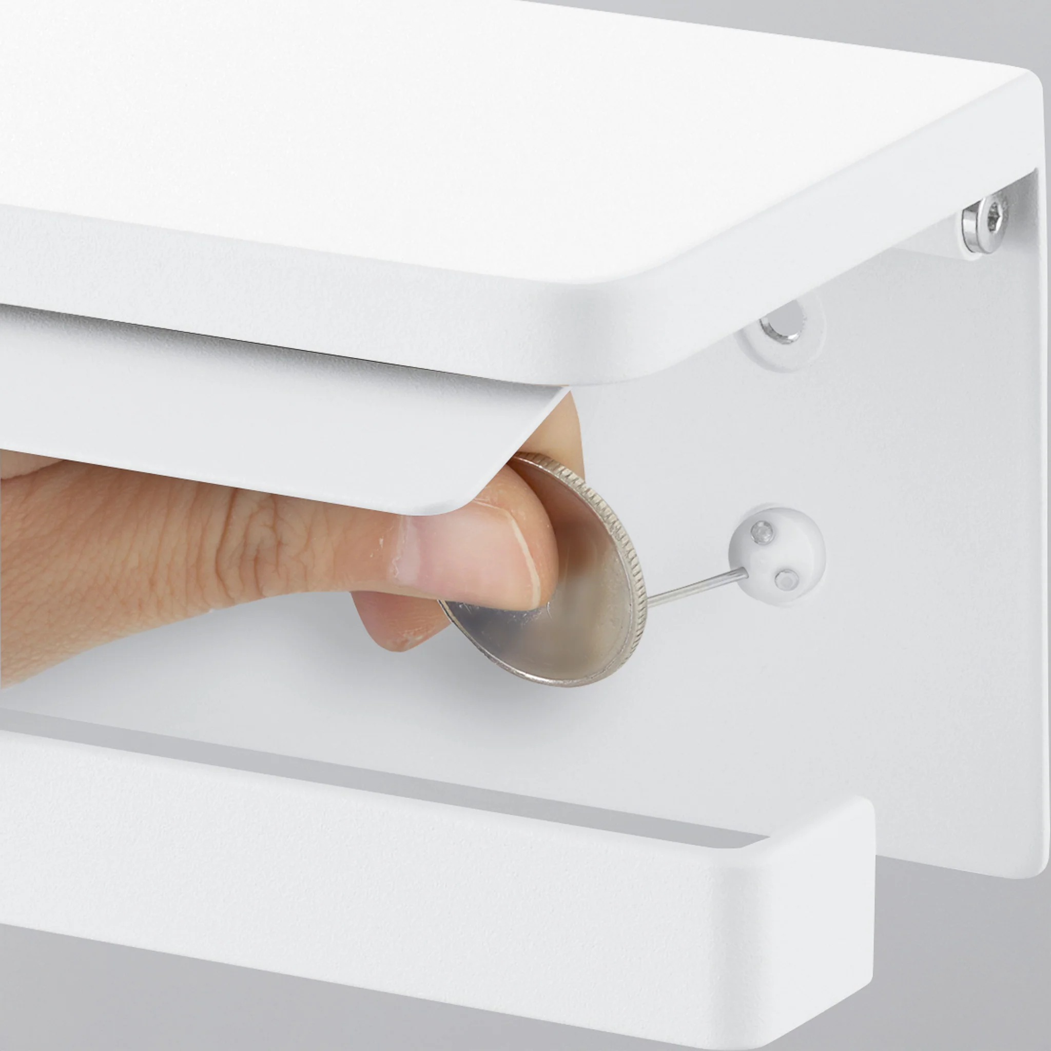 Wall-Mounted Double Toilet Paper Holder - Image 6