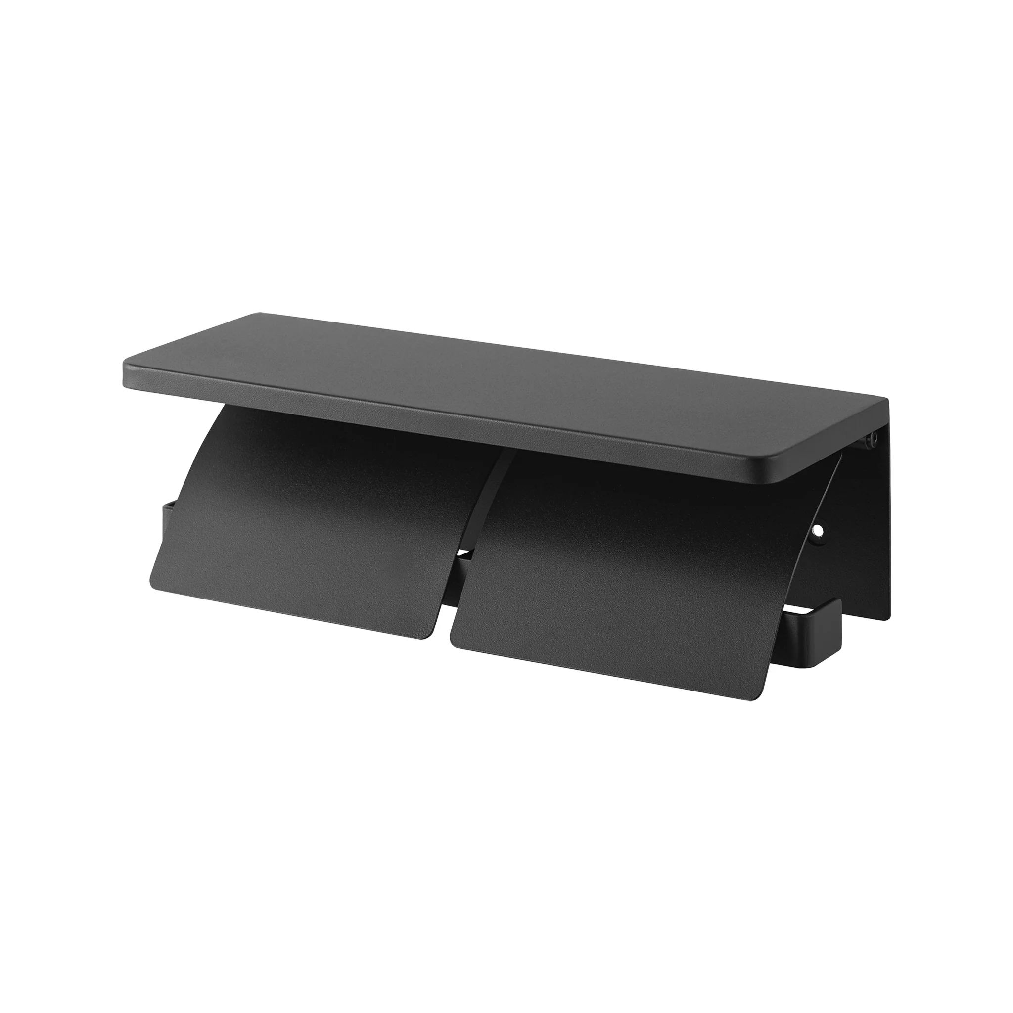 Wall-Mounted Double Toilet Paper Holder - Image 9