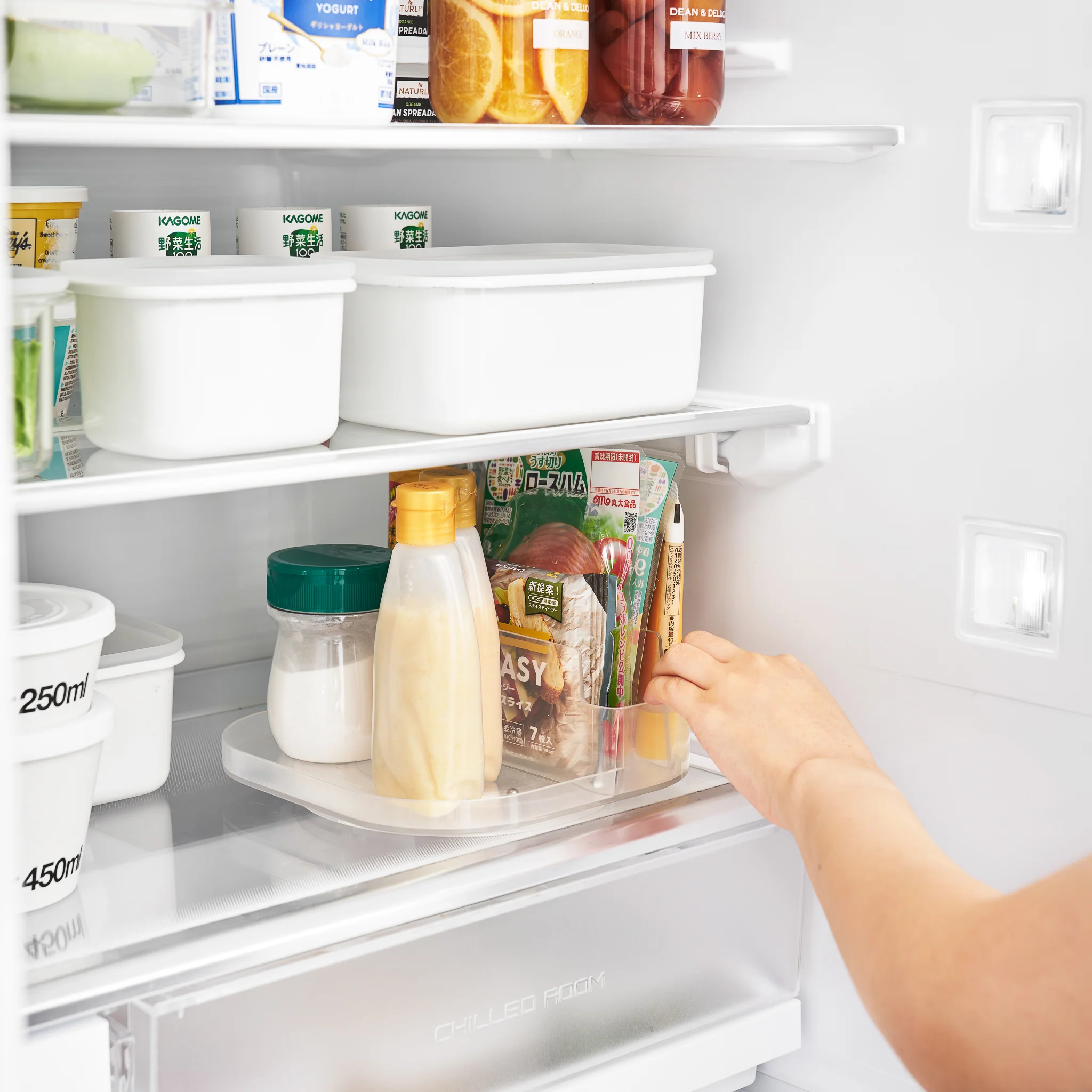 Slim Rotating Storage Tray with Compartments - Image 7