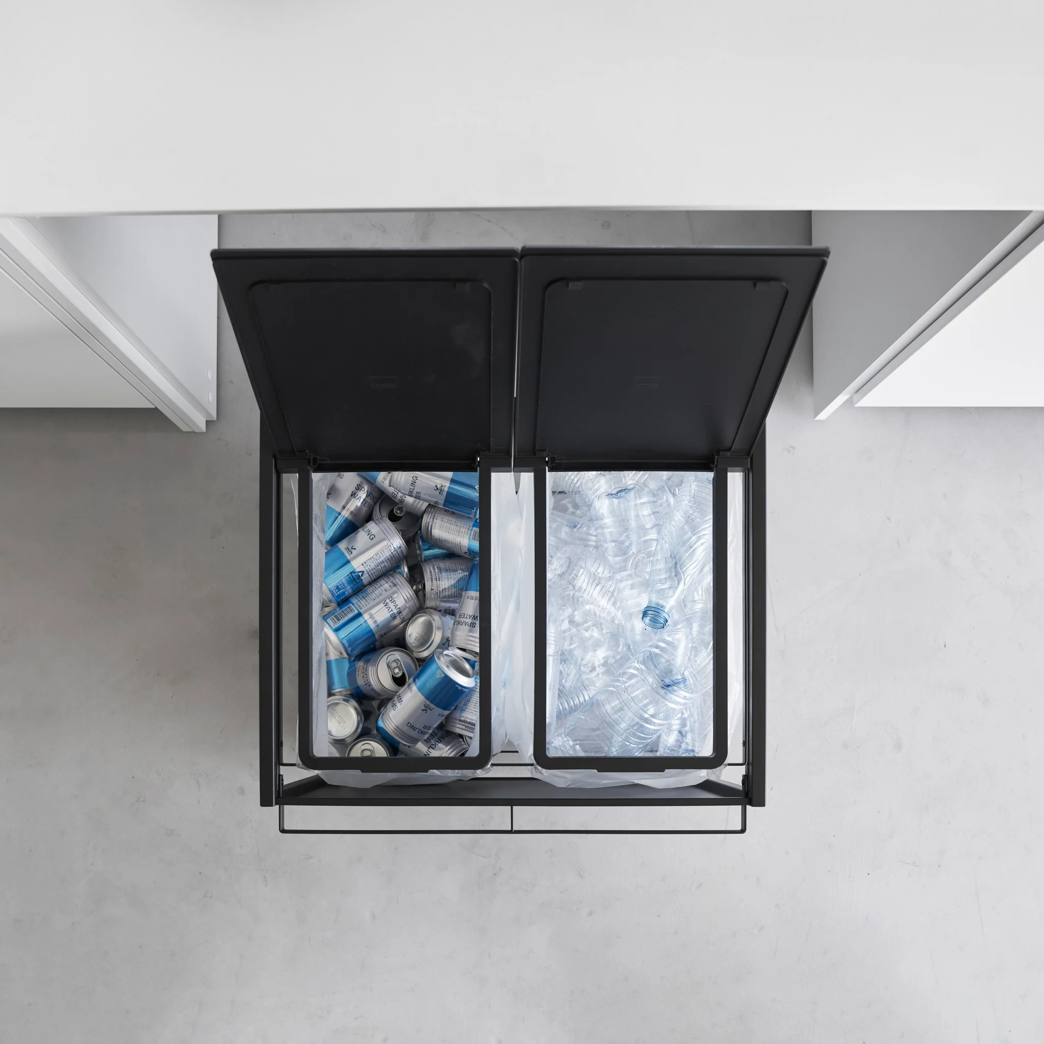 2-Compartment Trash Can with Casters - Image 18