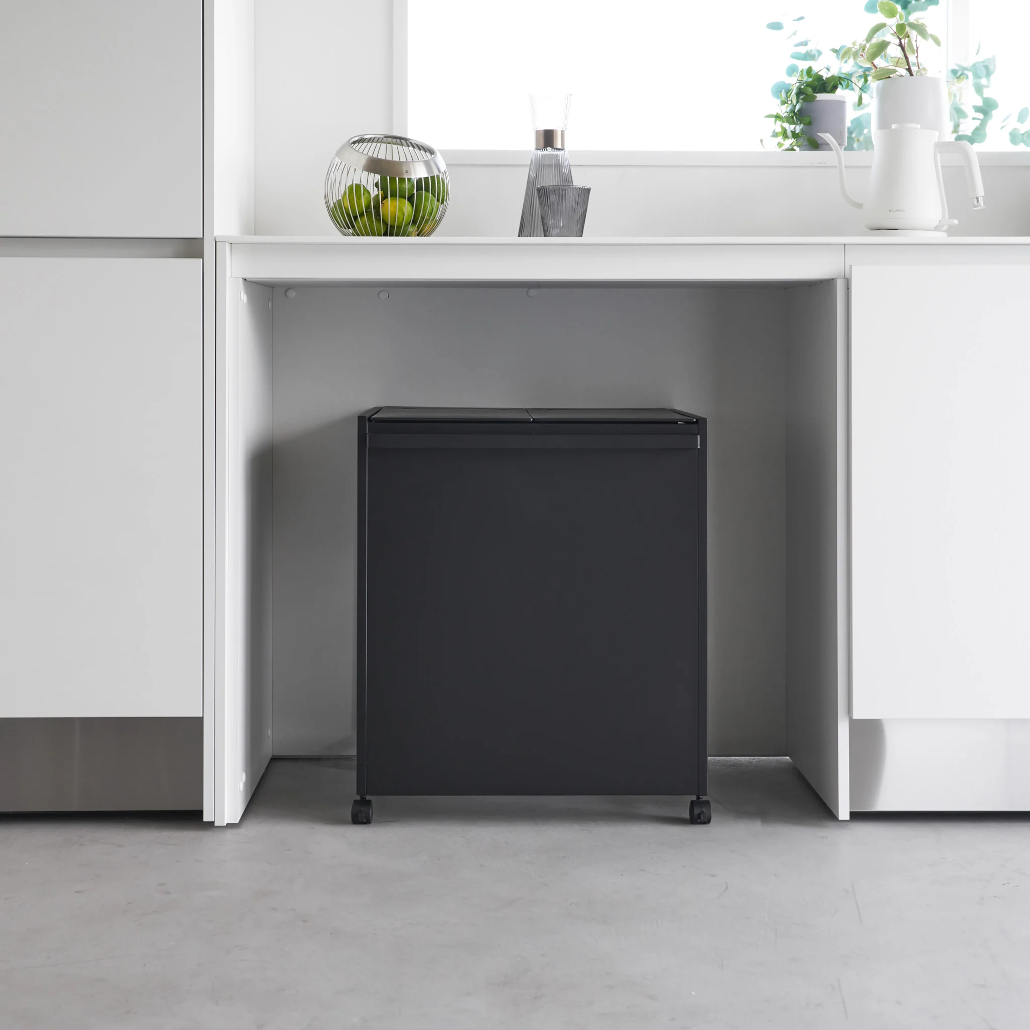 2-Compartment Trash Can with Casters - Image 19