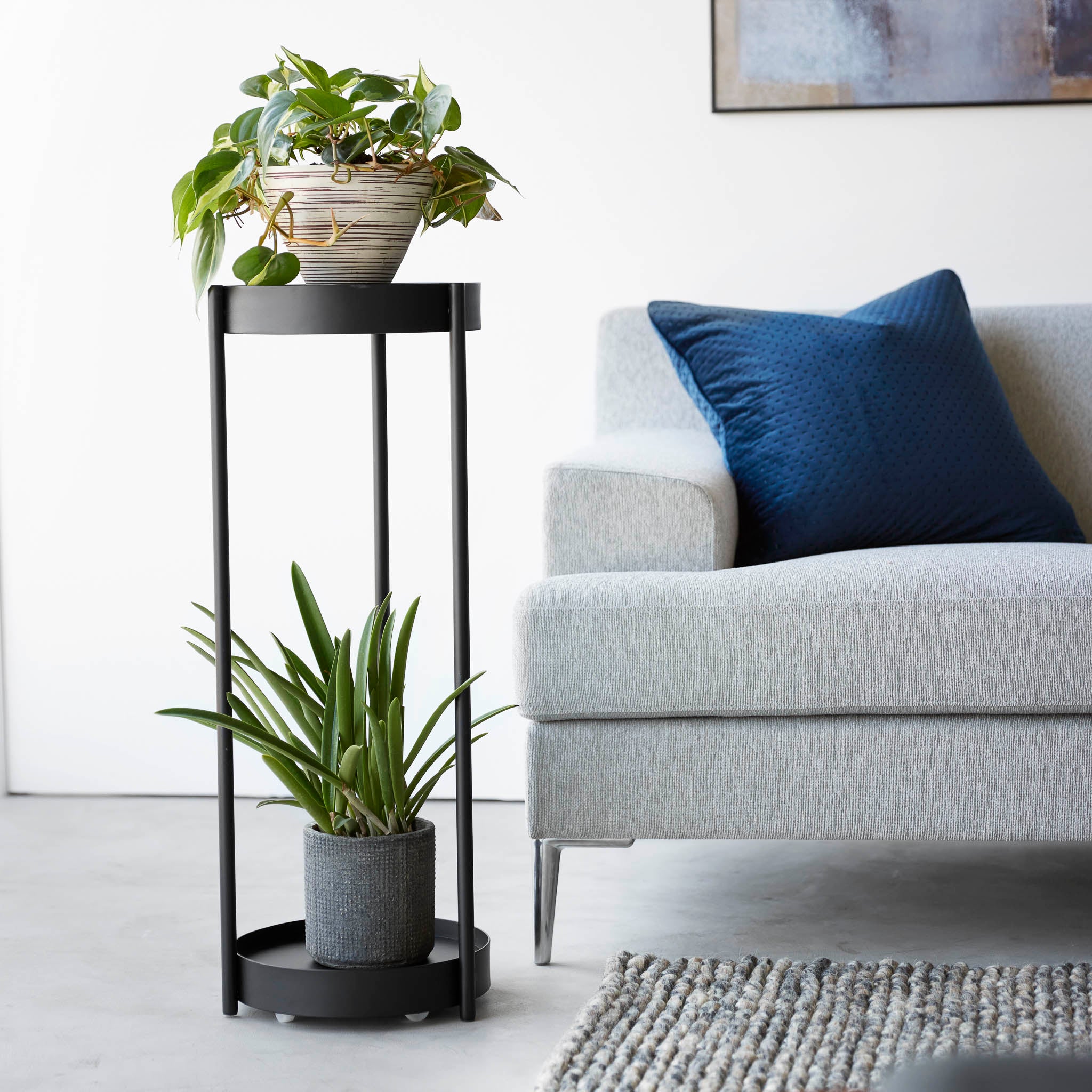2-Tiered Plant Stand with Casters - Image 13