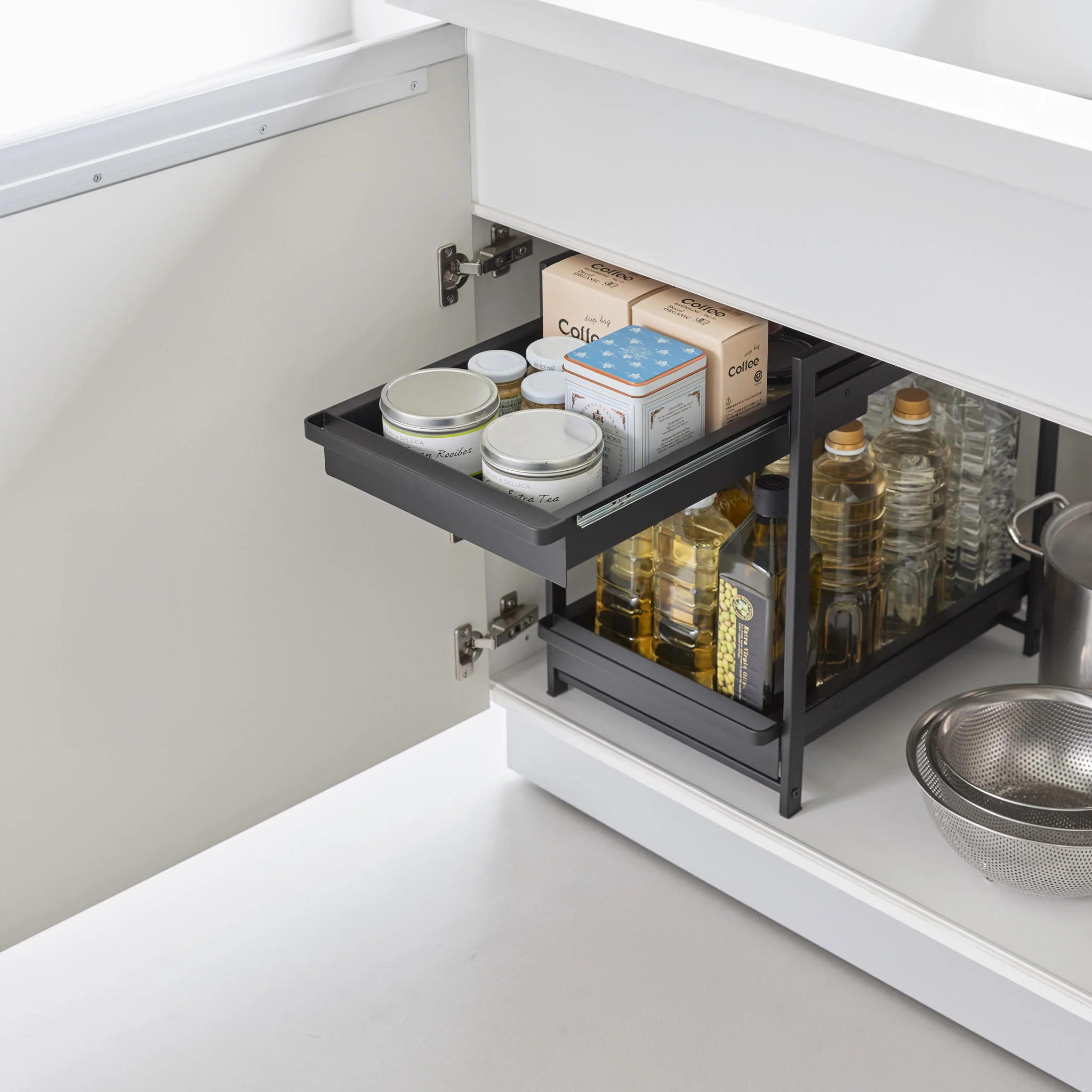 2-Tiered Sliding Under-Sink Organizer - Image 12