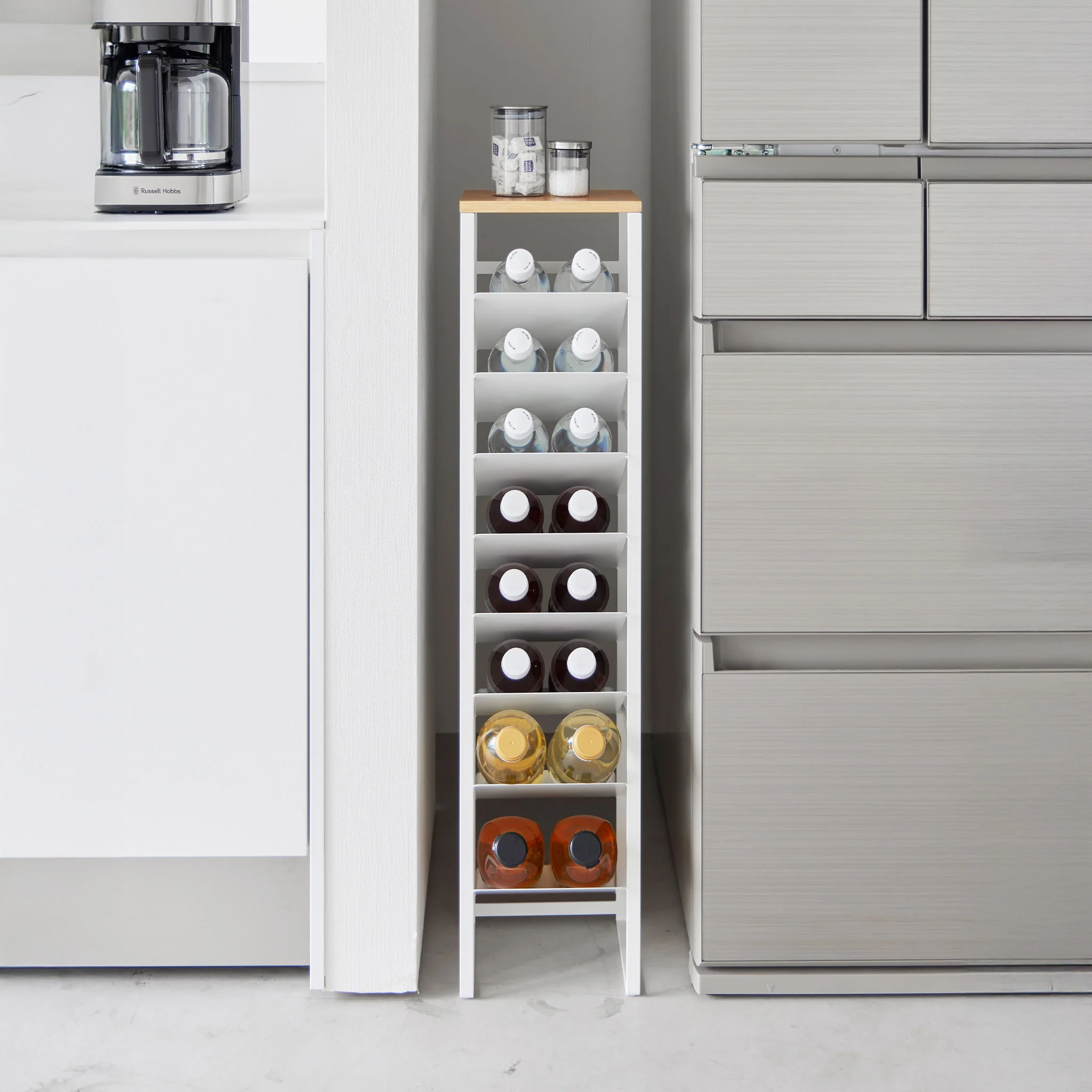 8-Tiered Wood-Top Bottle Rack - Image 10