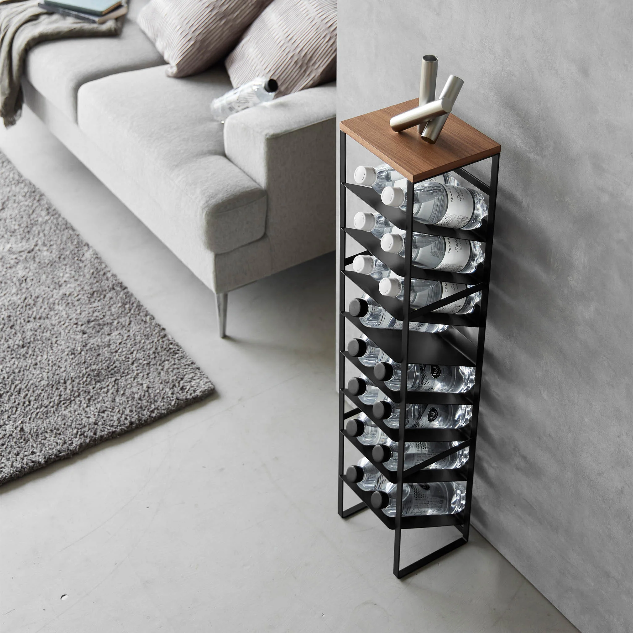 8-Tiered Wood-Top Bottle Rack - Image 16