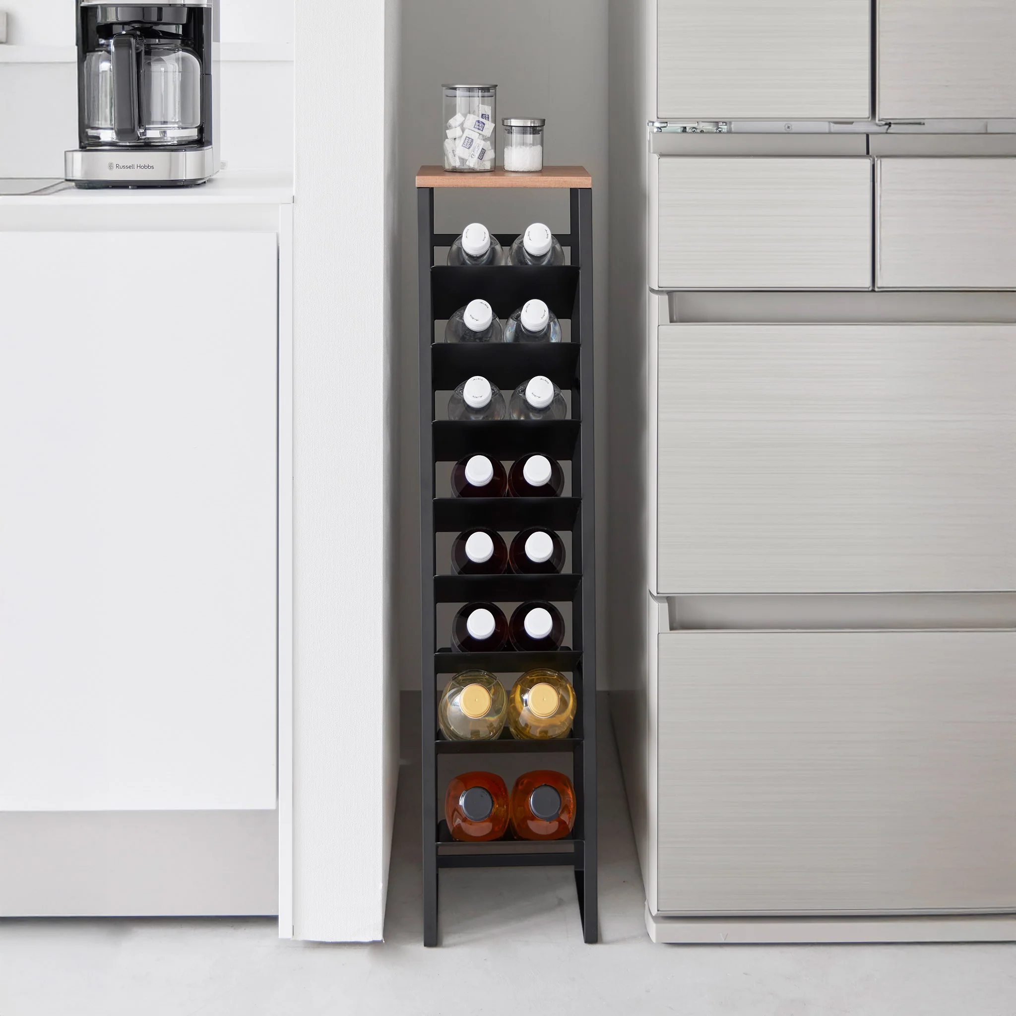 8-Tiered Wood-Top Bottle Rack - Image 21