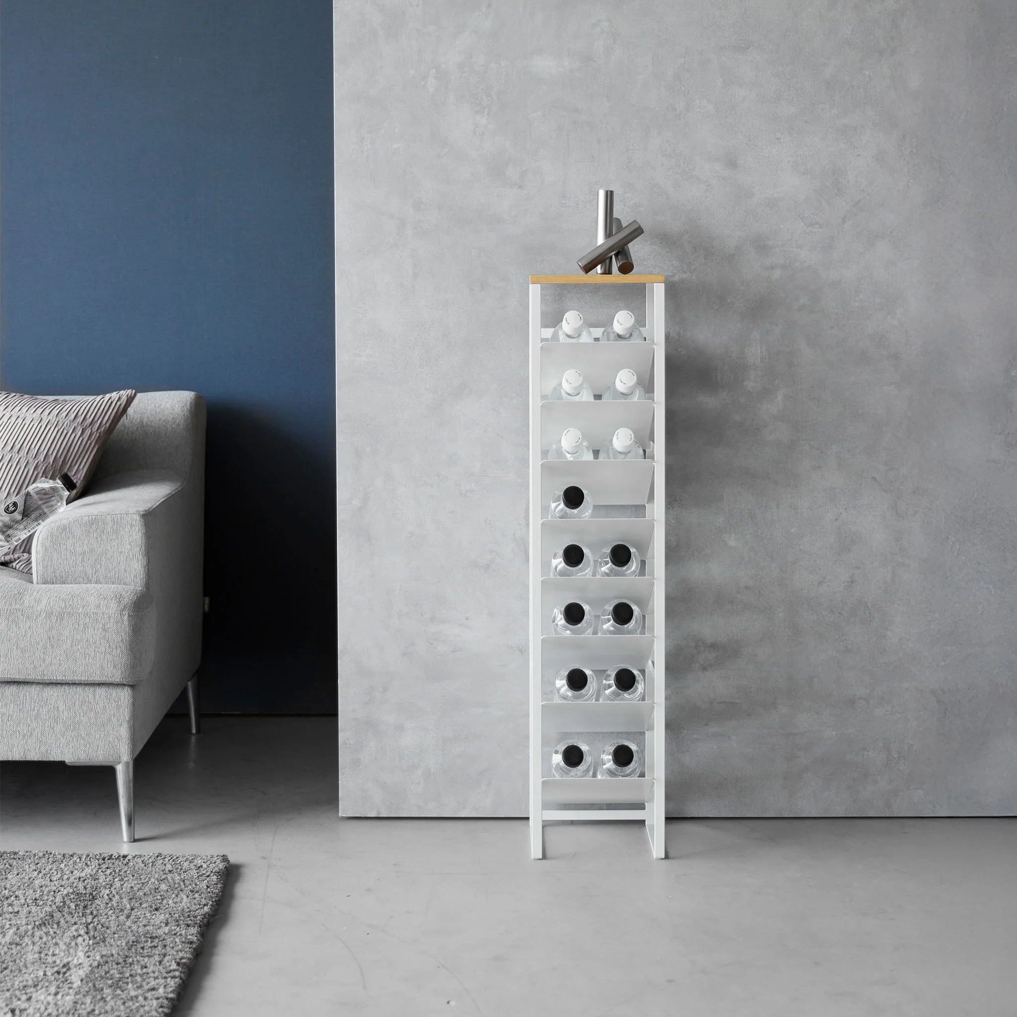 8-Tiered Wood-Top Bottle Rack - Image 6
