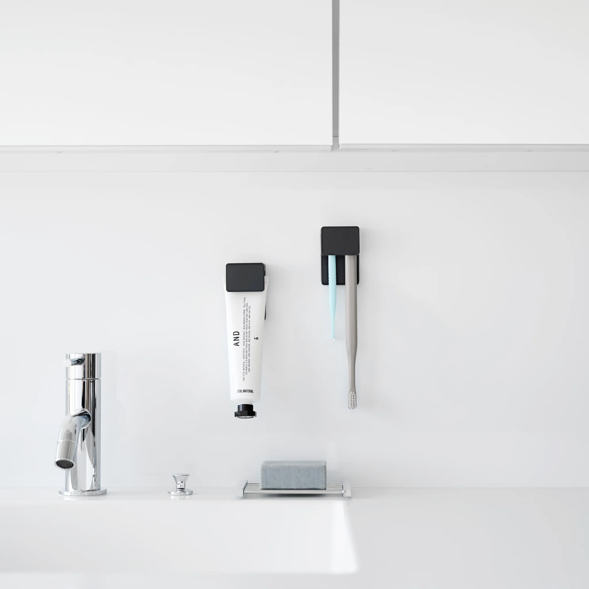 Film Hook Self-Adhesive Toothbrush & Toothpaste Holder (Set of 2) - Image 12