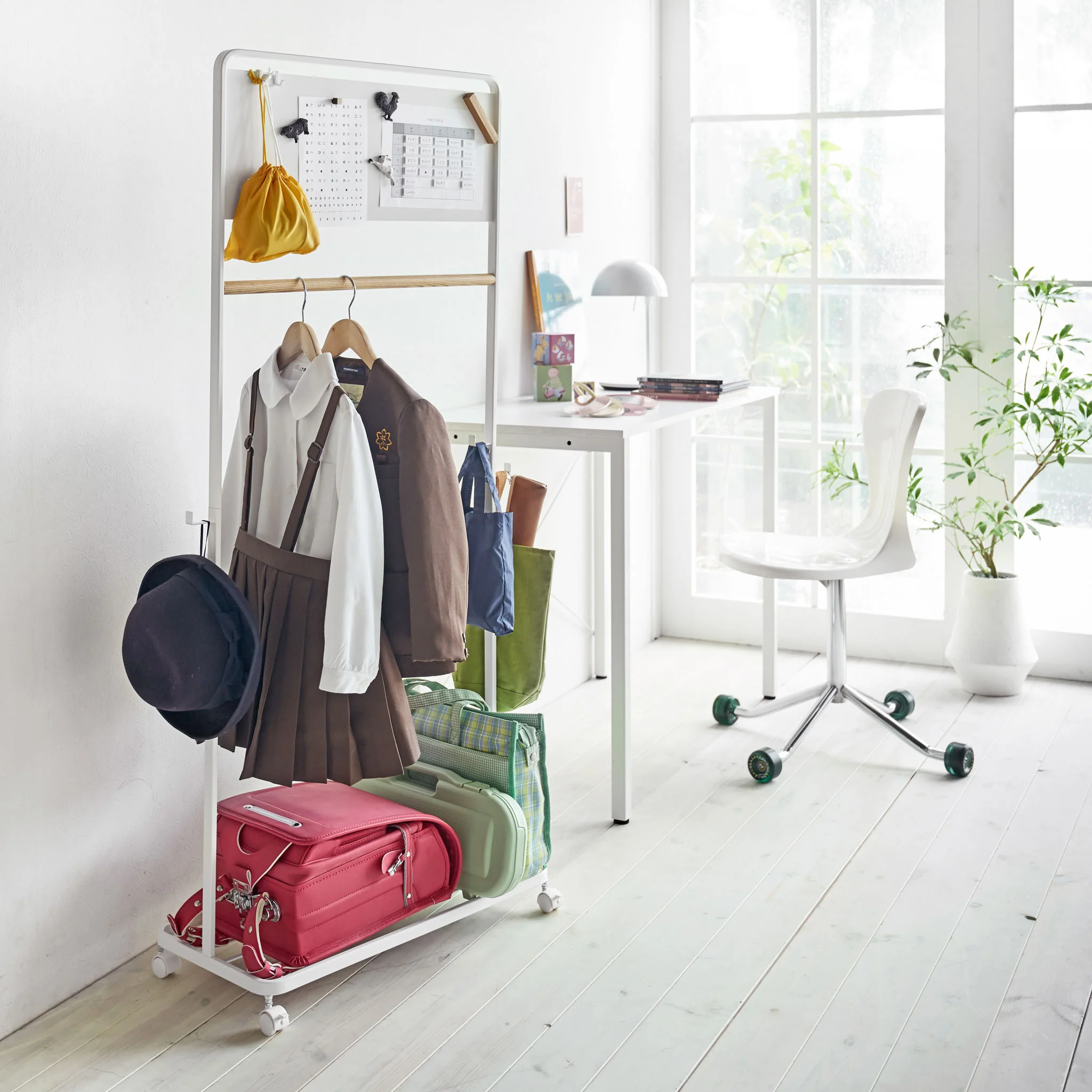 Kids Coat Rack with Panel - Image 2