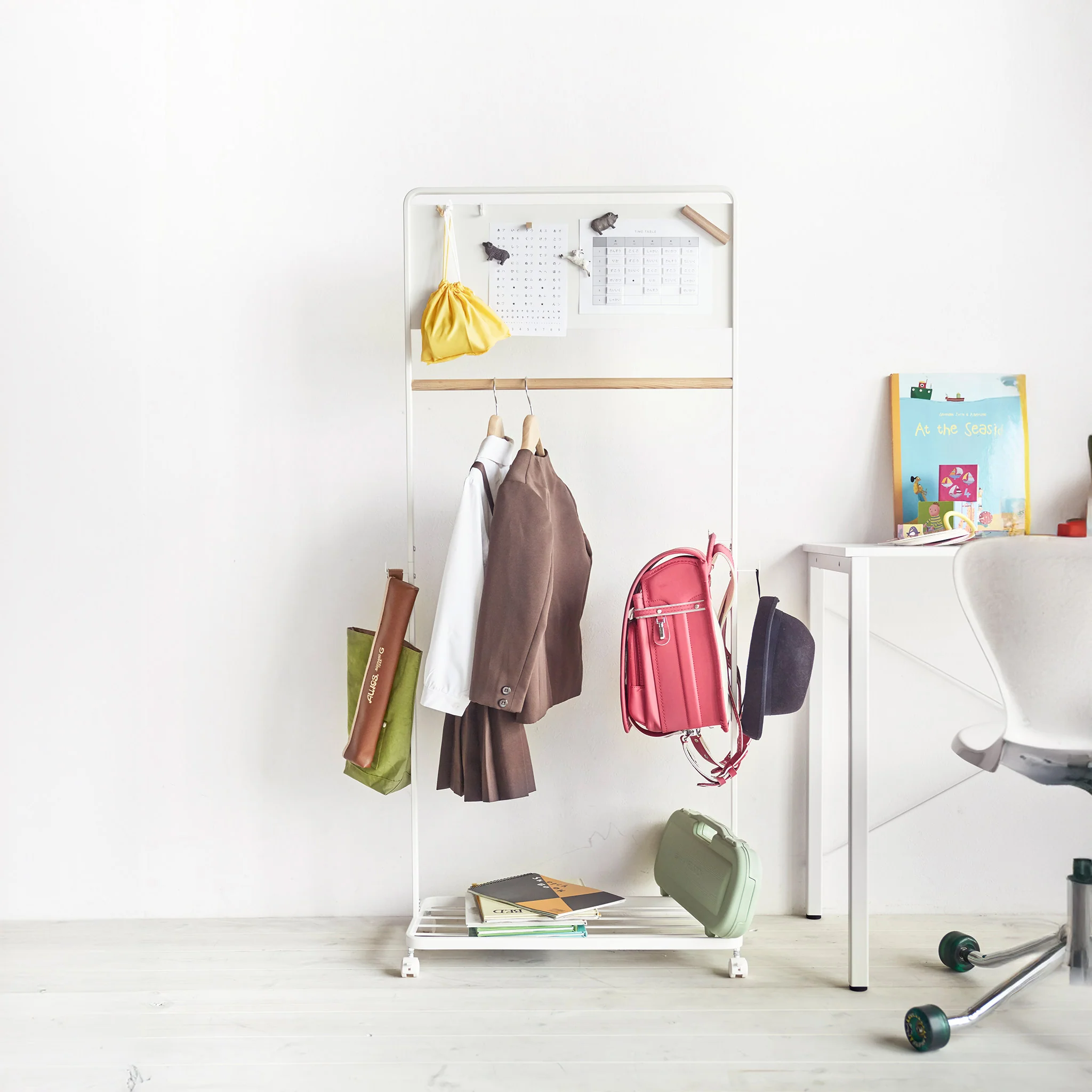Kids Coat Rack with Panel - Image 3