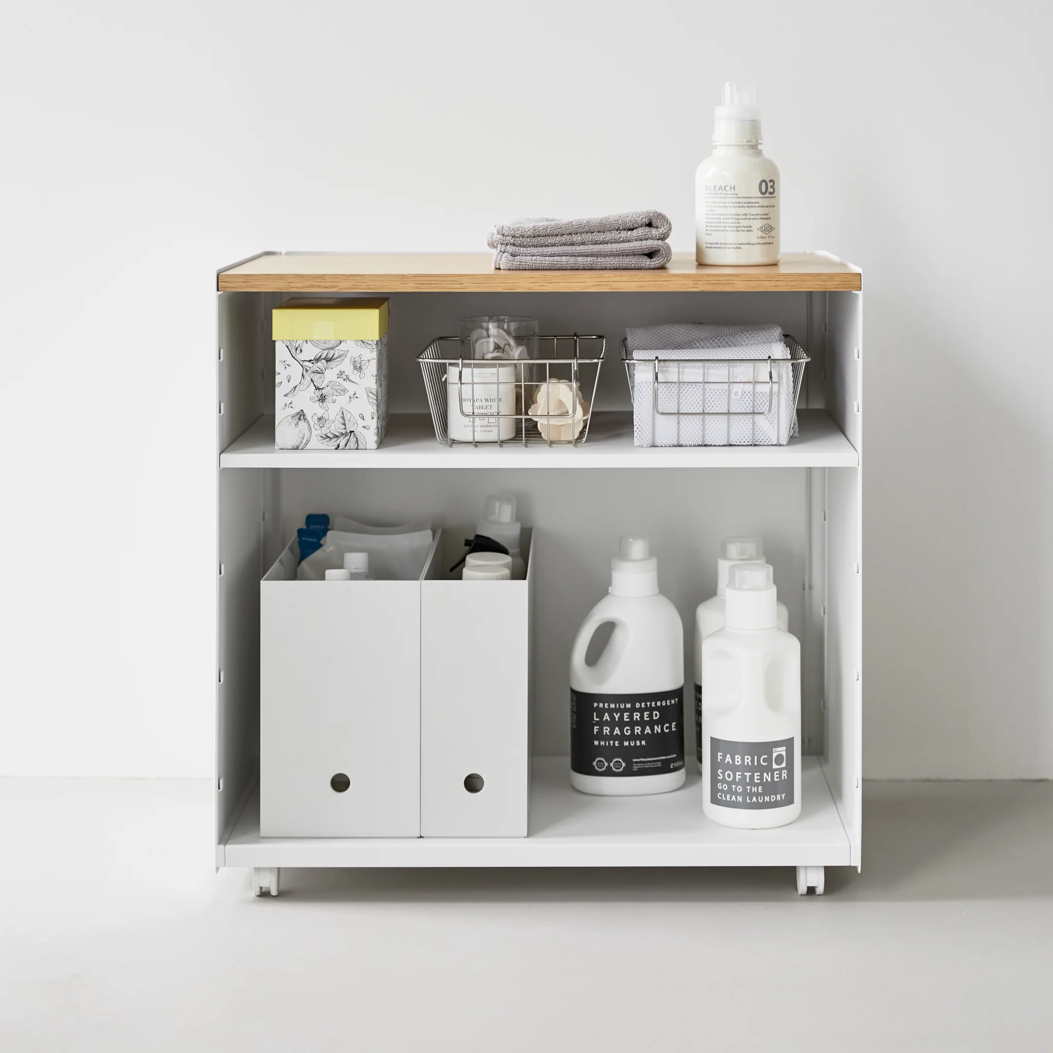 Semi-Closed Wood-Top Storage Wagon - Image 11