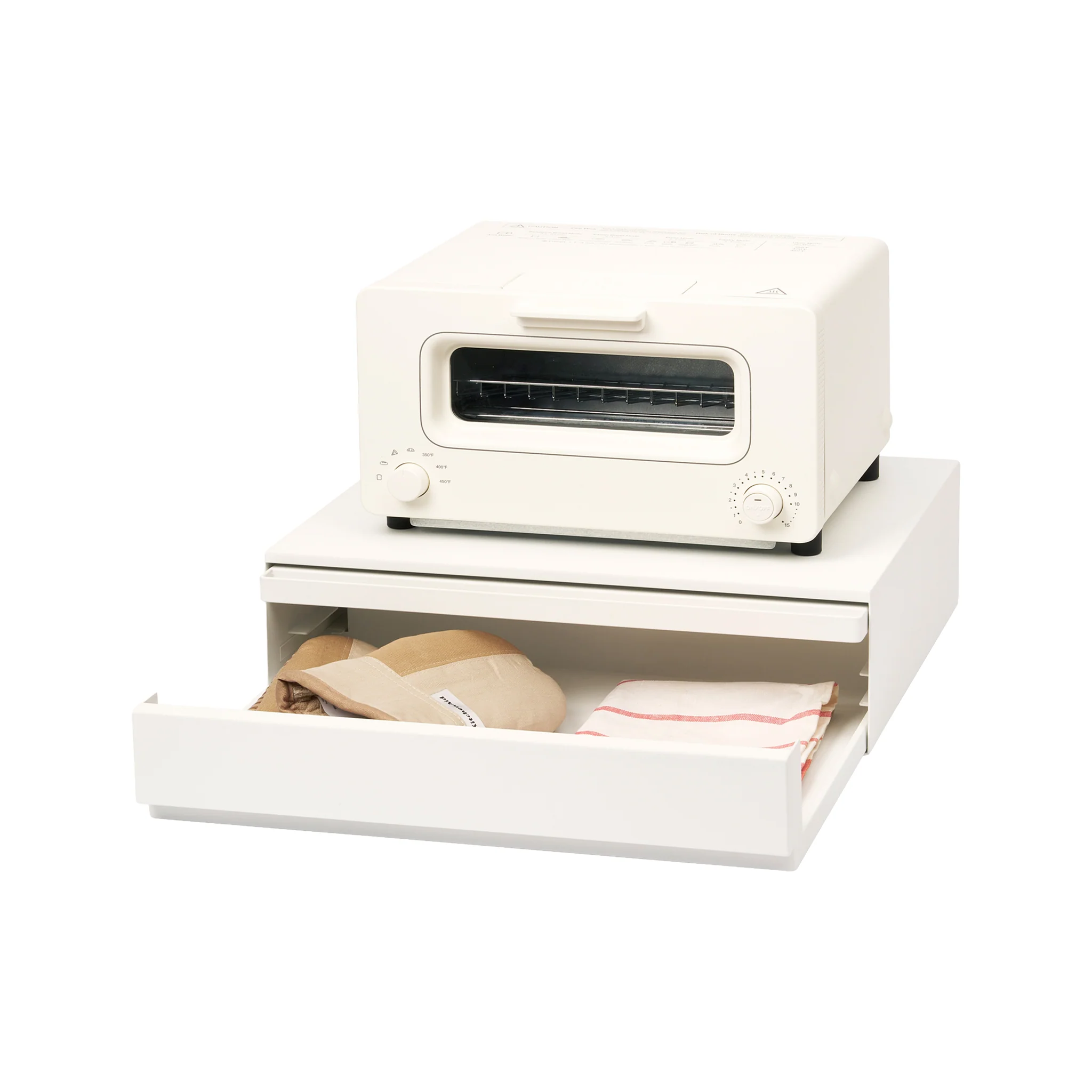 Sliding Countertop Tray with Drawer