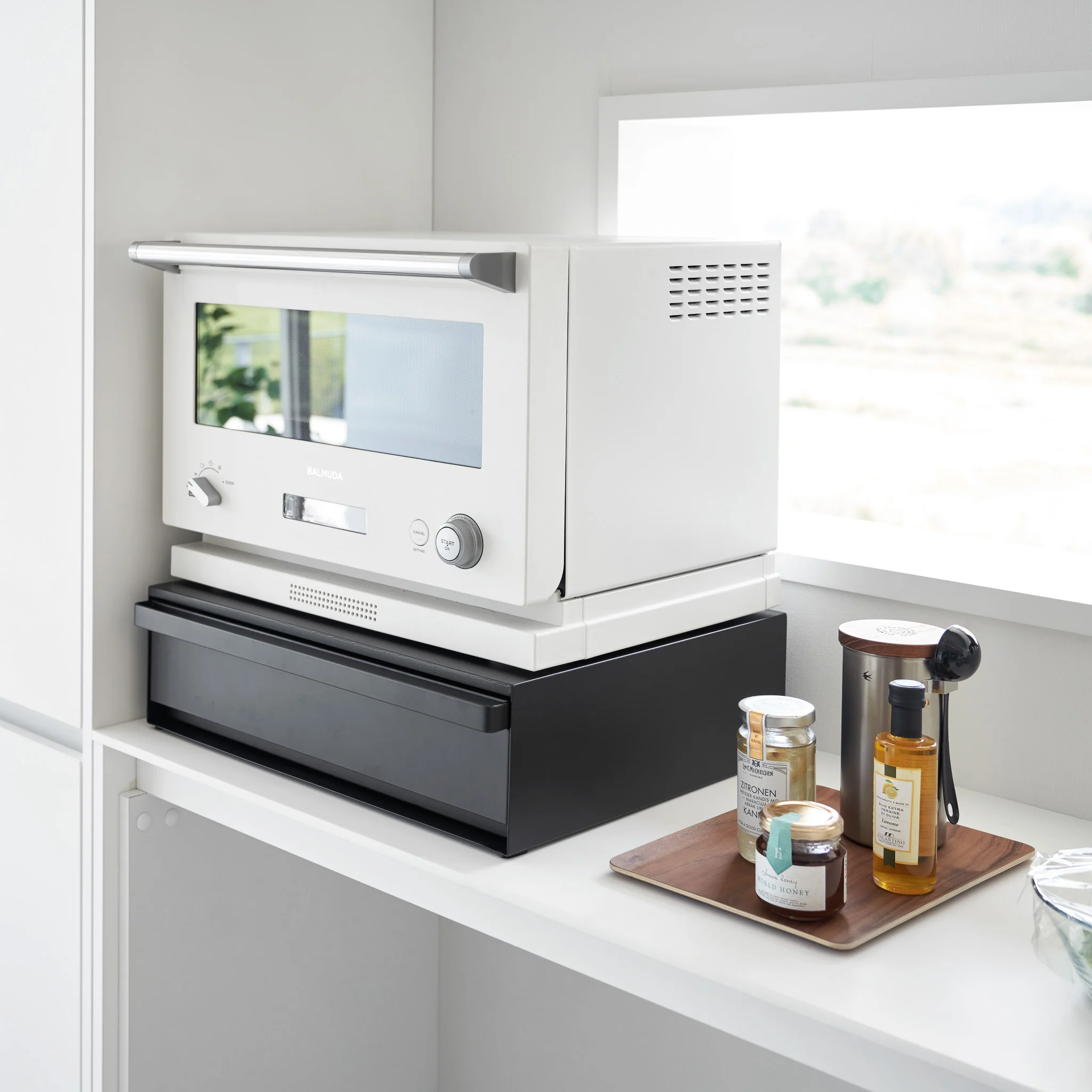 Sliding Countertop Tray with Drawer - Image 11