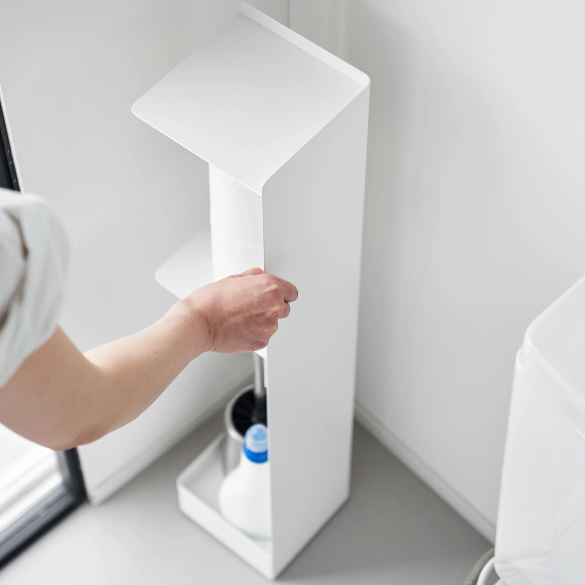 Slim Toilet Paper Stocker with Casters - Image 5