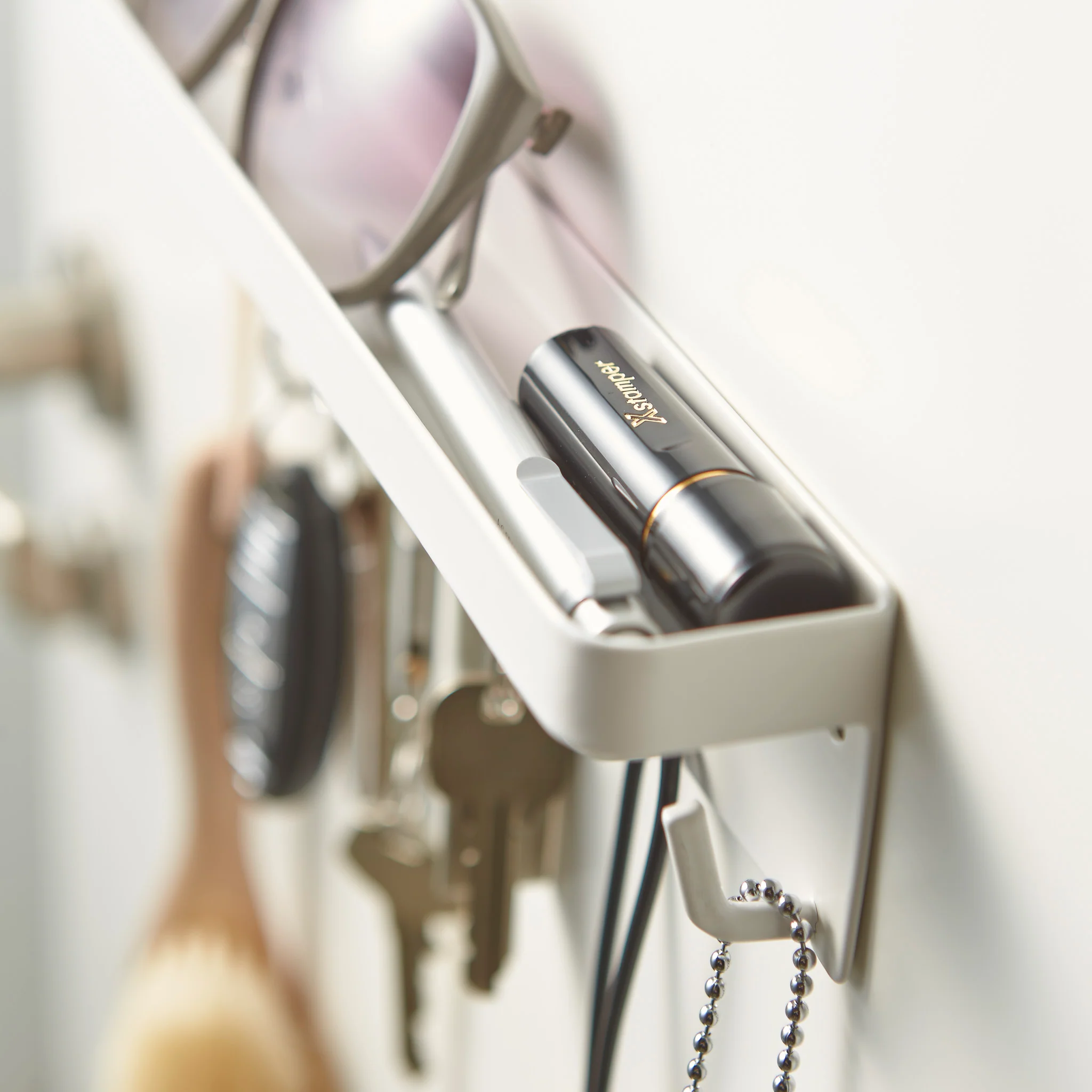 Magnetic Key Hooks with Tray - Image 5