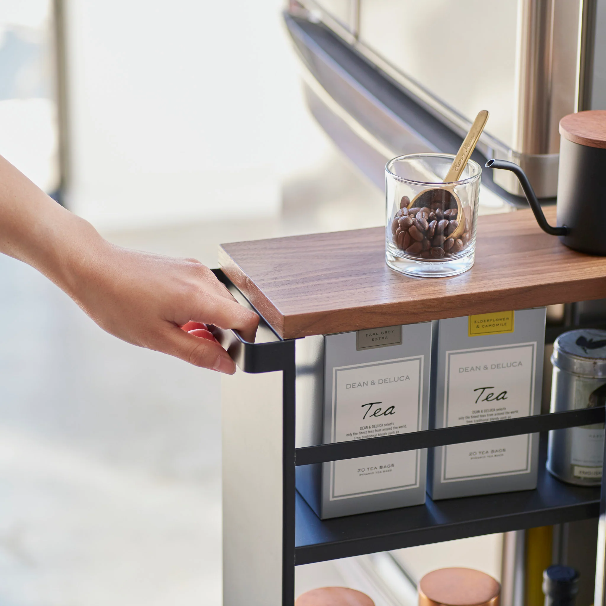 Slim Wood-Top Storage Cart - Image 9