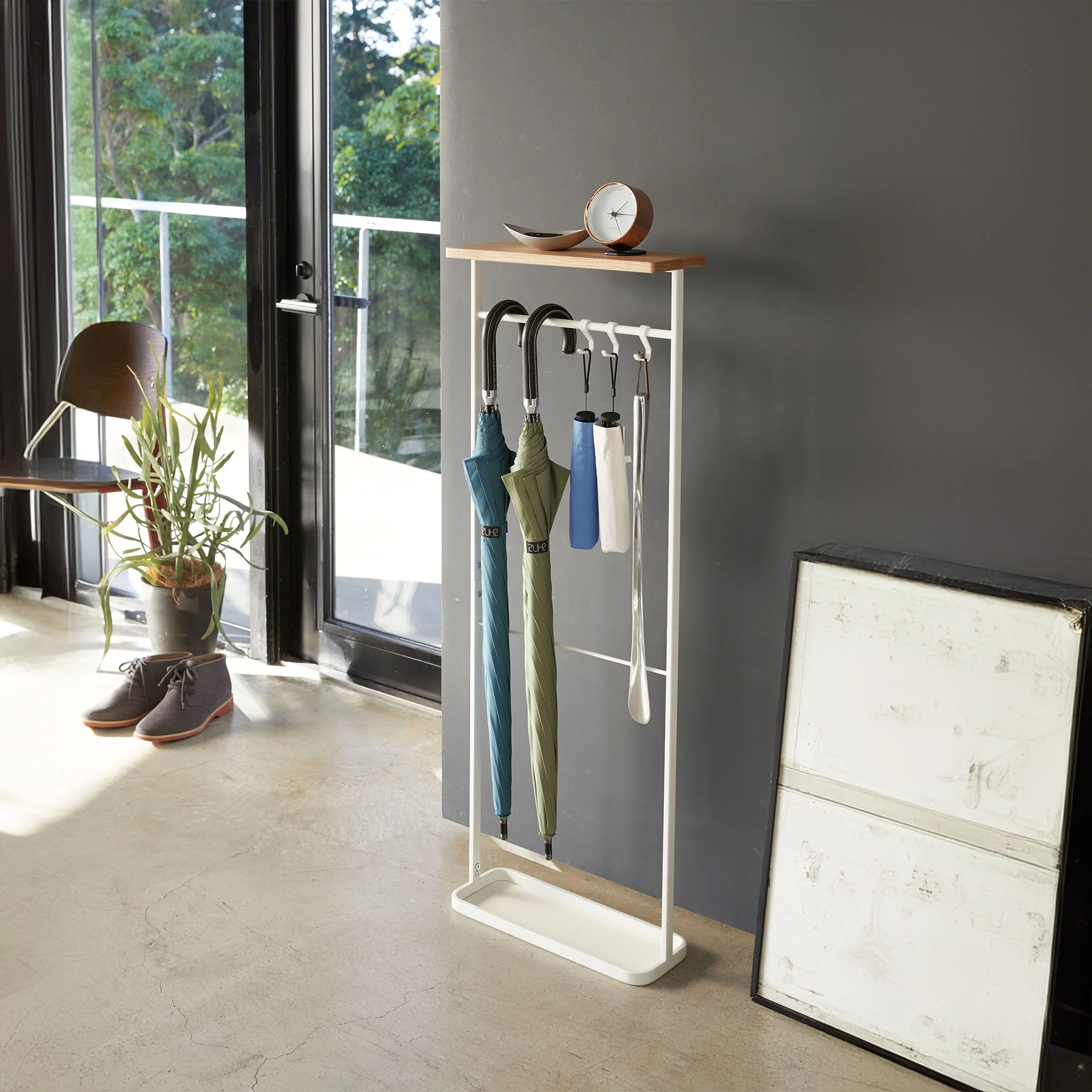 Wood-Top Hanging Umbrella Stand - Image 2