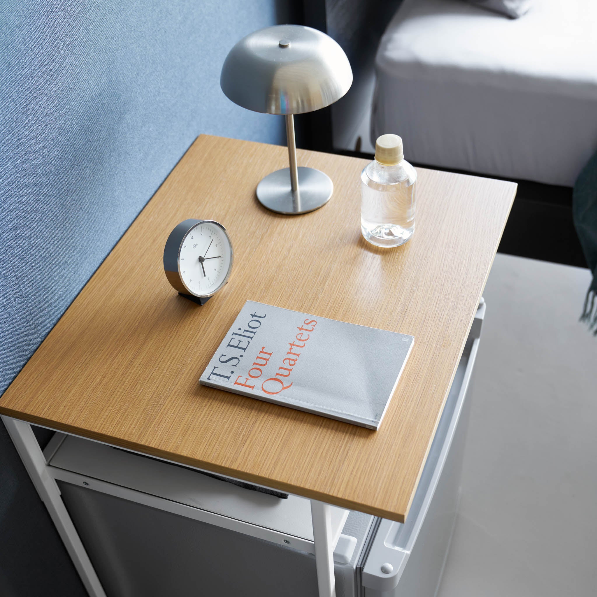 Wood-Top Table with Sliding Shelf - Image 7